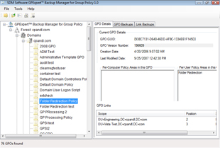 Backup Manager for Group Policy