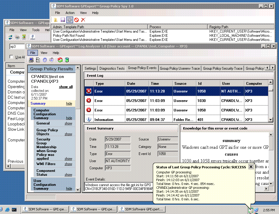 GPExpert Status Monitor