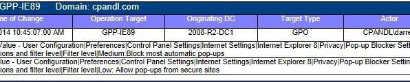 Group Policy Change Auditing with GPAA
