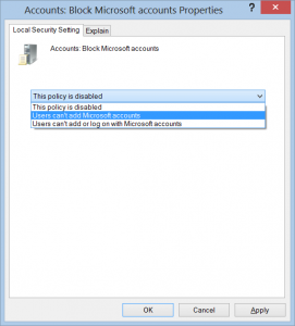 Options for using Group Policy Locking Out Connected Accounts
