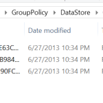 The local Group Policy cache