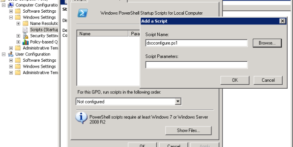 Adding a DSC script to a GPO