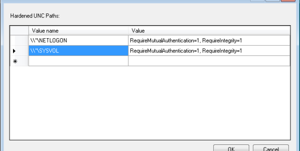Netlogon and SYSVOL hardening for JASBUG