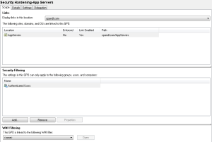 Linking a GPO to a Server OU with default security