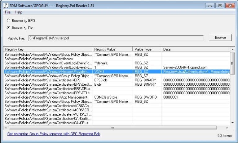 Чем открыть registry pol