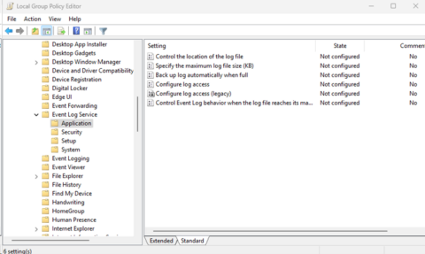 How to Configure Event Logs with Group Policy and Intune